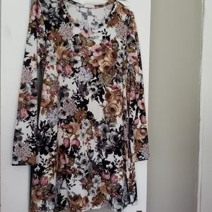 FLORAL Fall Tunic Top Awesome